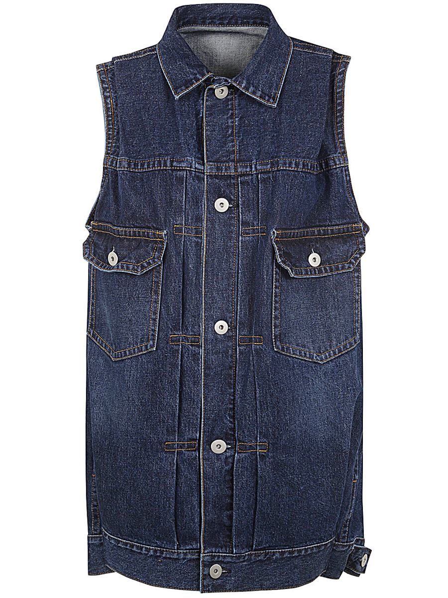 Sacai Denim Vest Clothing