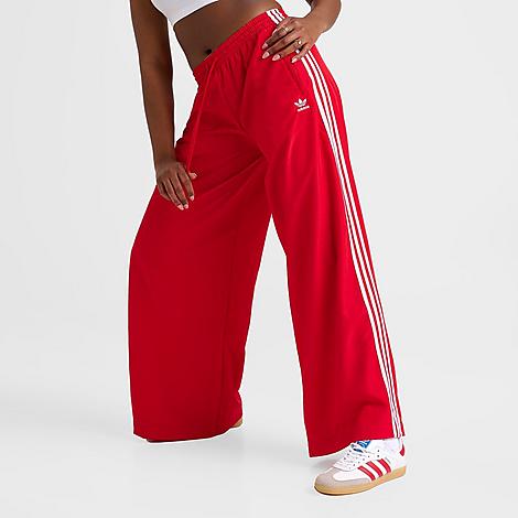 adidas Women's Originals Adilenium Season 3 Oversized Track Pants in Better Scarlet Size: XS