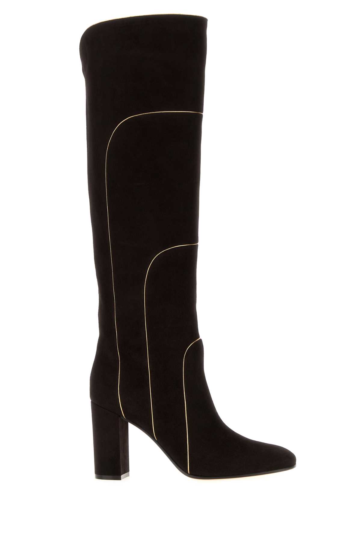 Gianvito Rossi Dark Brown Suede Juliette Boots