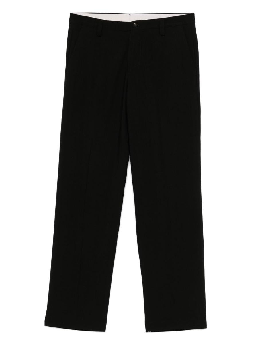 Michael Coal Black Straight Trousers