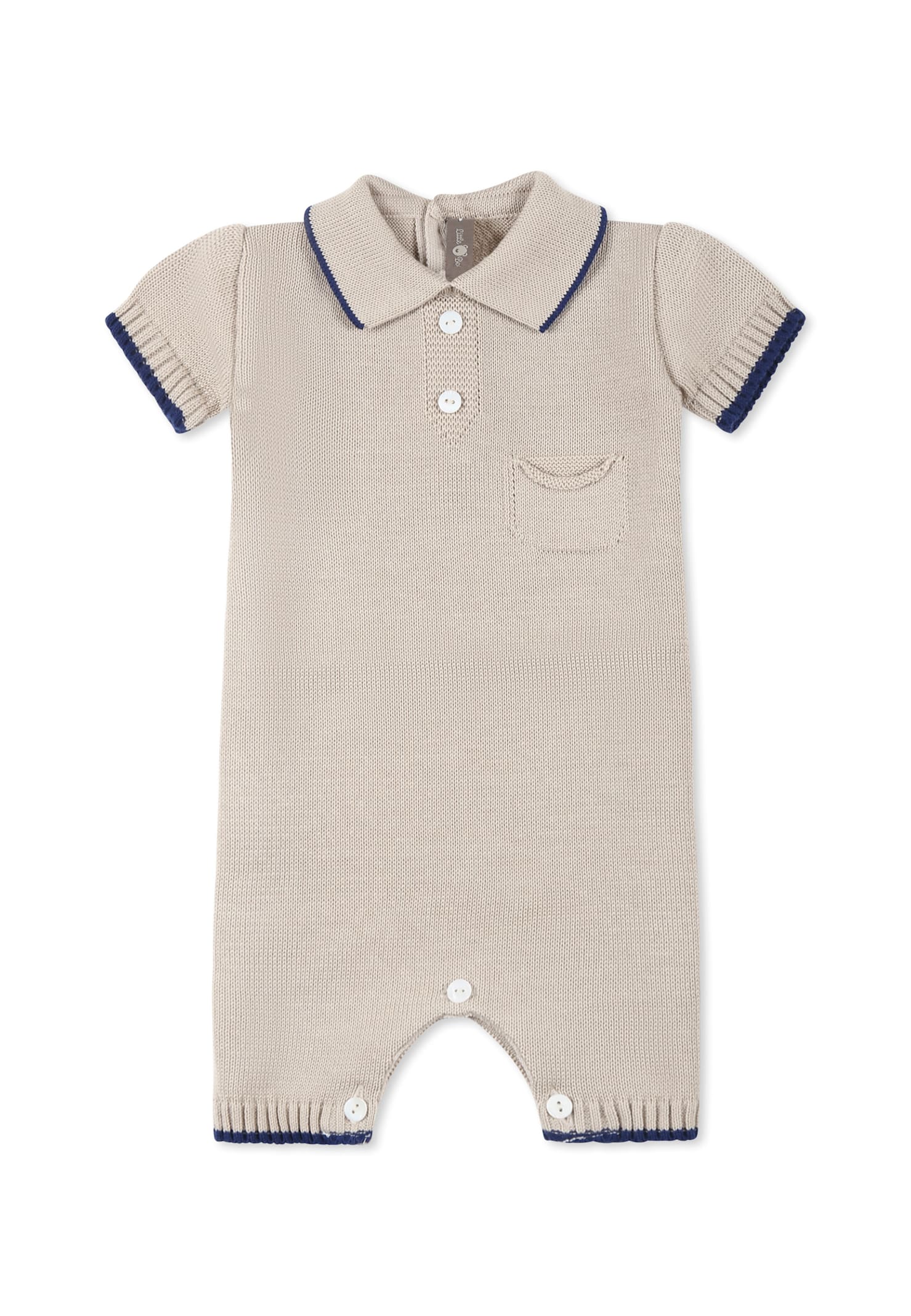 Little Bear Beige Romper For Baby Boy