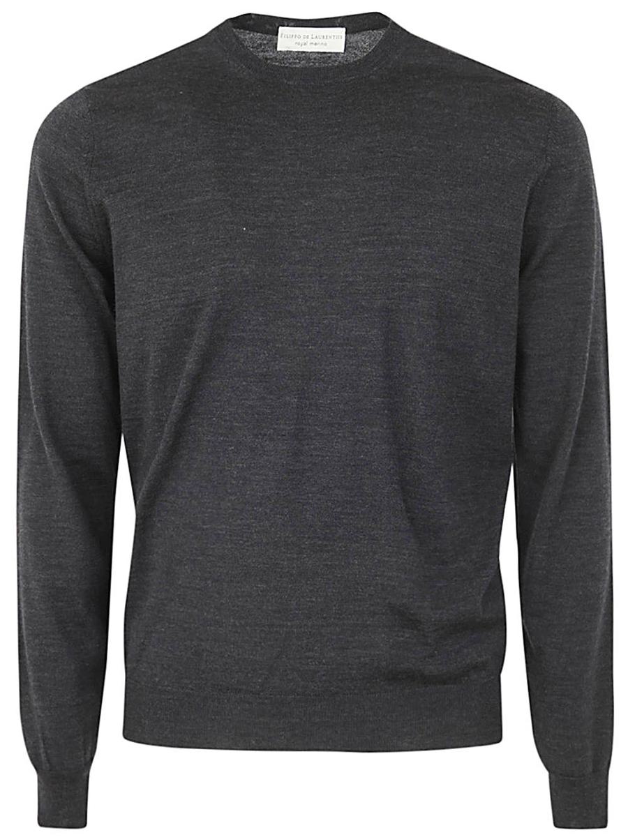 Filippo De Laurentiis Royal Merino Long Sleeves Crew Neck Sweater Clothing
