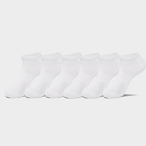 Sonneti Men's No-Show Socks (6-Pack) in White/Grey Size: Large