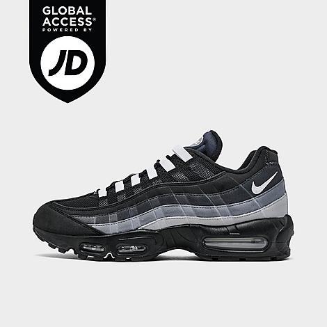 Nike Men's Air Max 95 Casual Shoes in Black/Pure Platinum/Anthracite Size: 7.5