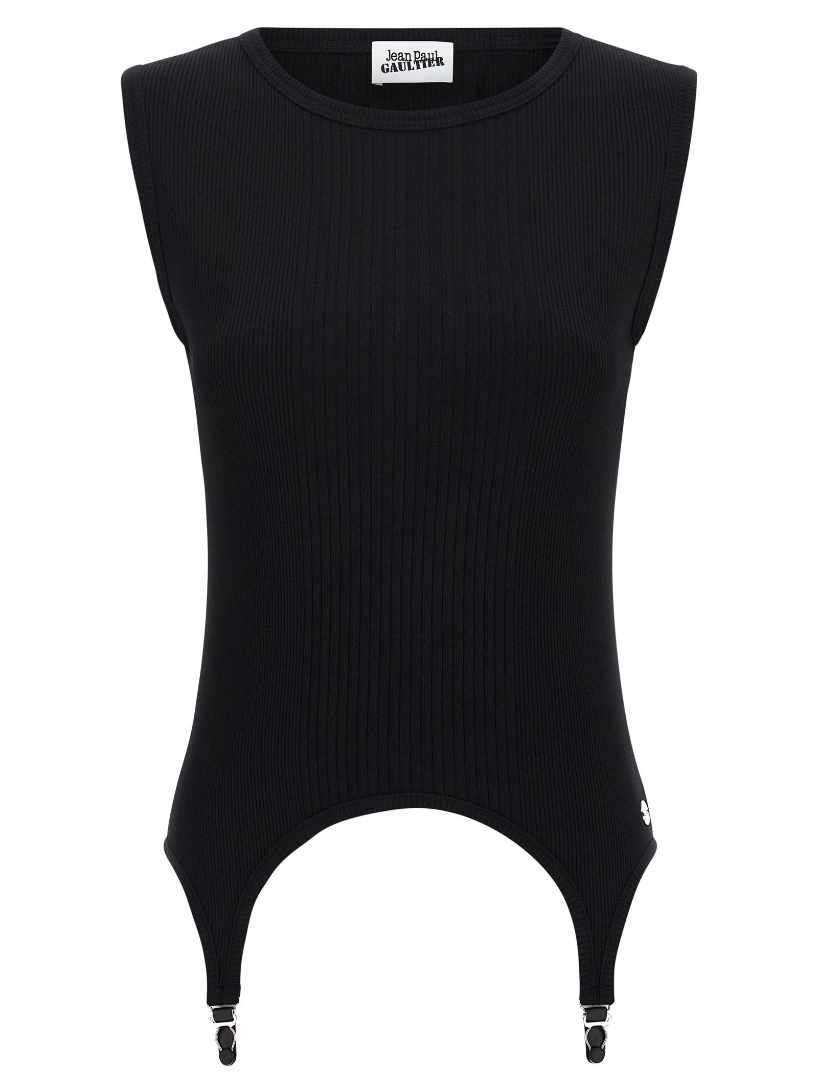 Jean Paul Gaultier the Black Garter Tank Top