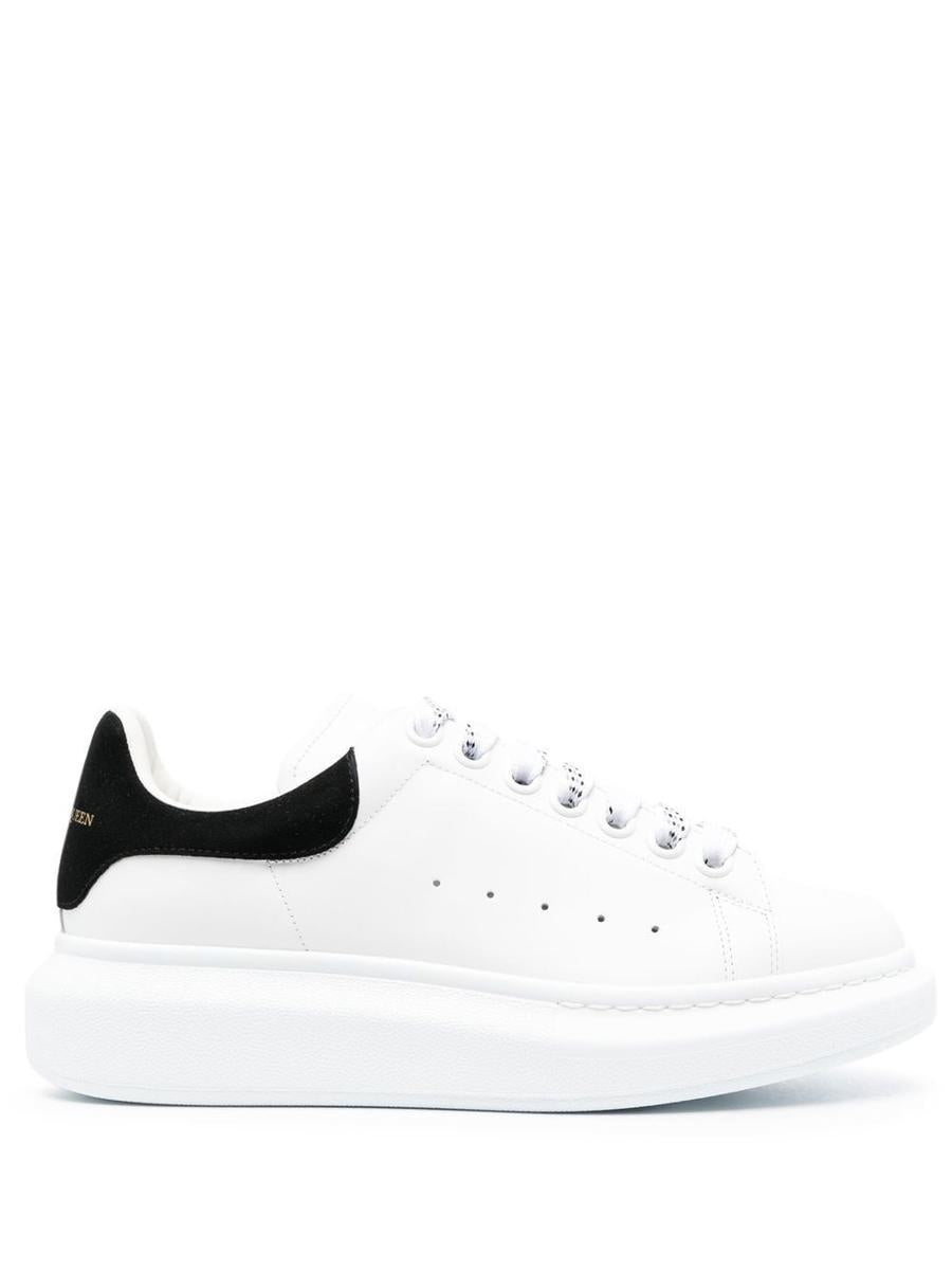 Alexander McQueen Oversize Sneakers In White And Beige Calf Leather