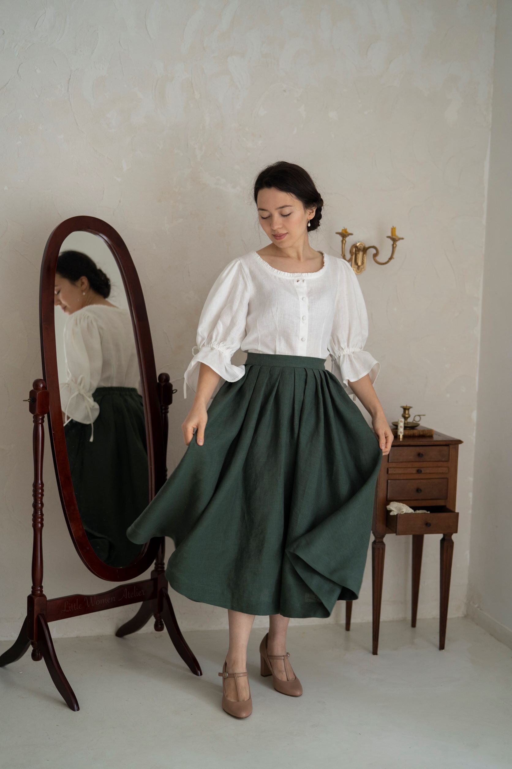 Amy Linen Skirt