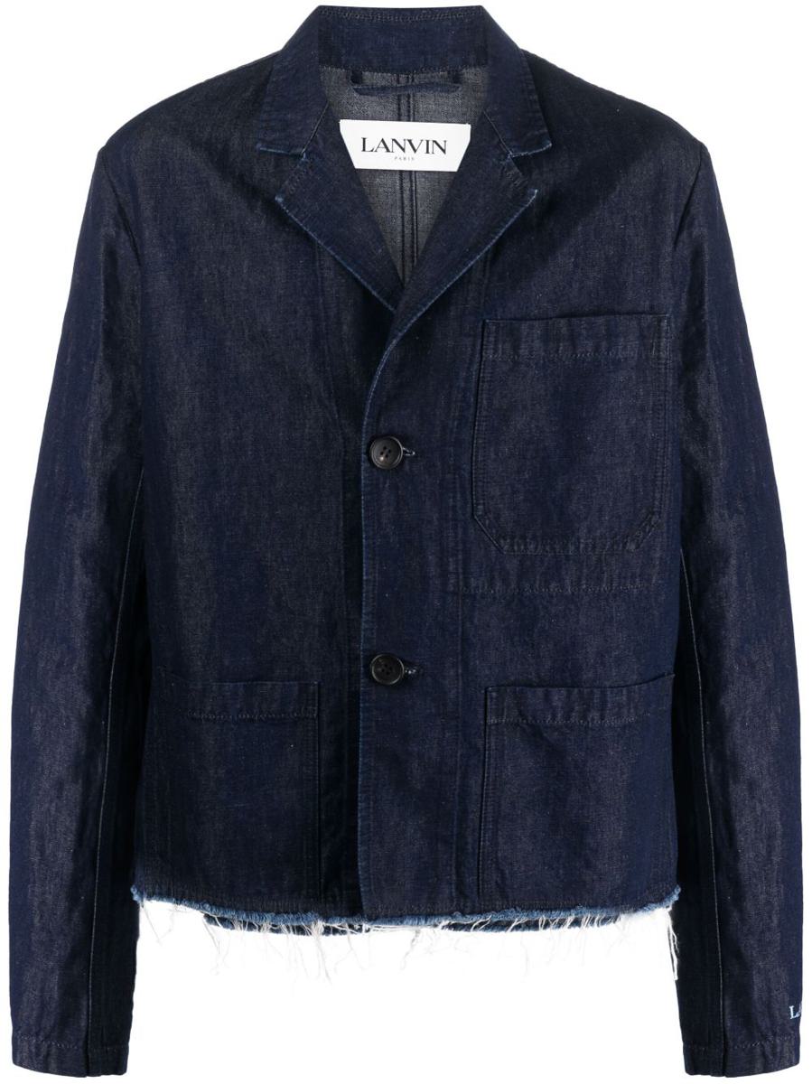 Lanvin Patch Pocket Denim Jacket Clothing