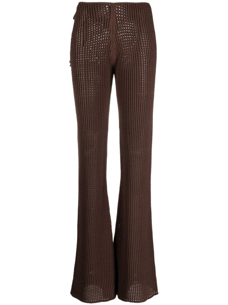 Andreādamo Waist Flare Pants Clothing