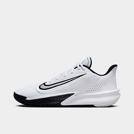 Nike Men's Precision 7 Basketball Shoes in White/Black Size: 4.5