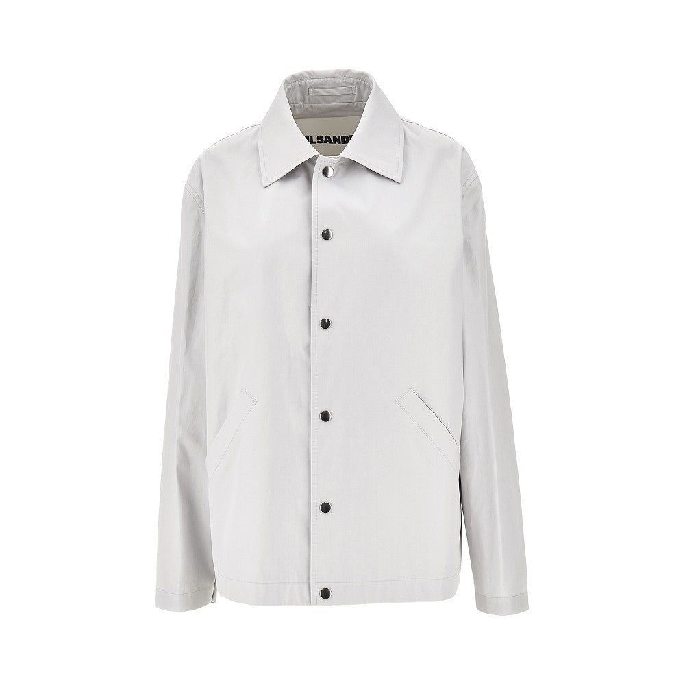 JIL SANDER 棉质塔夫绸logo印花女款短款夹克