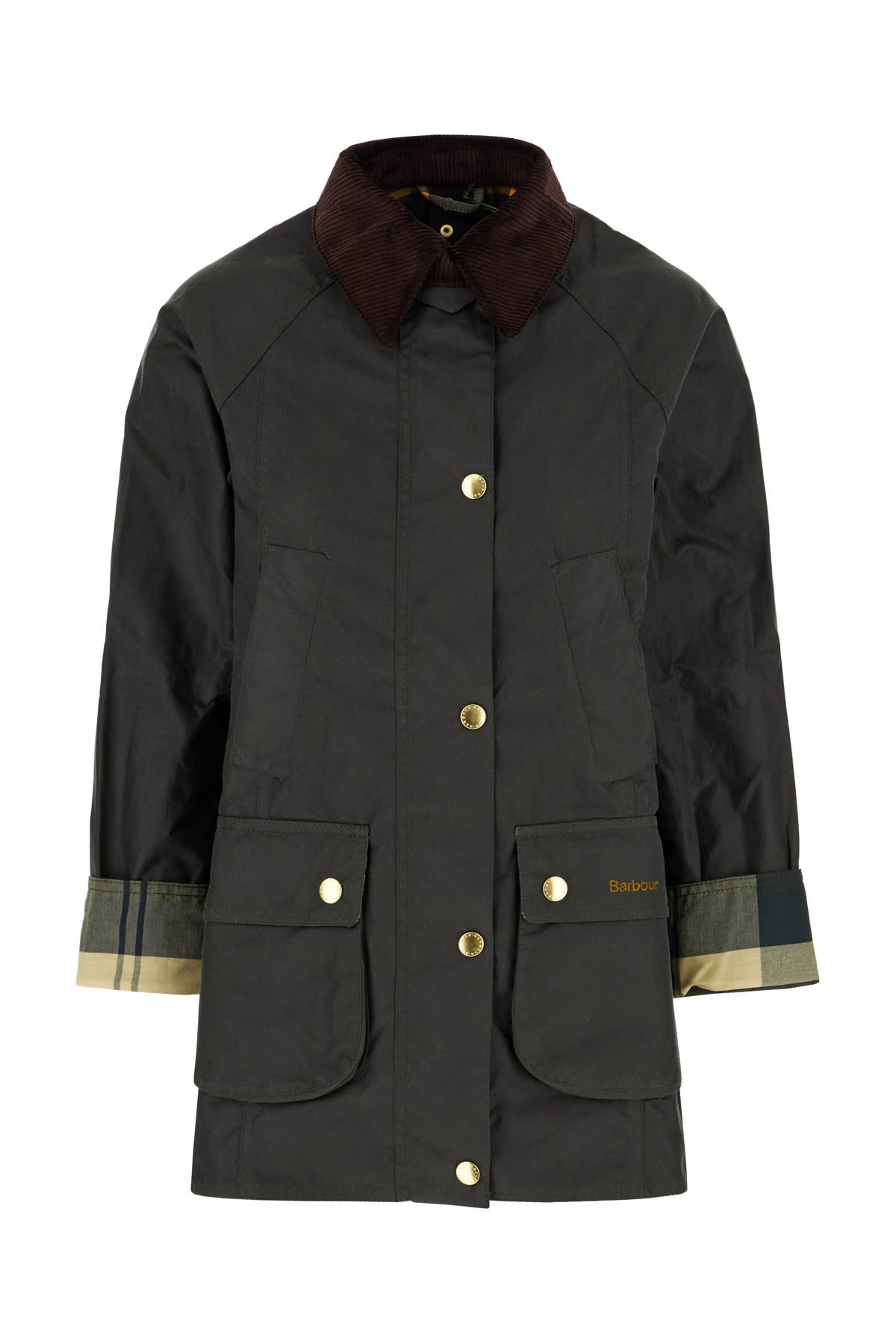 Barbour Bottle Green Cotton Beadnell Wax Jacket
