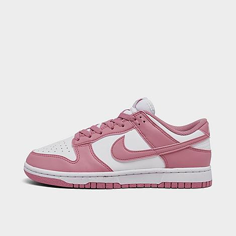 Nike Women's Dunk Low Next Nature Casual Shoes in White/Elemental Pink Size: 6.0