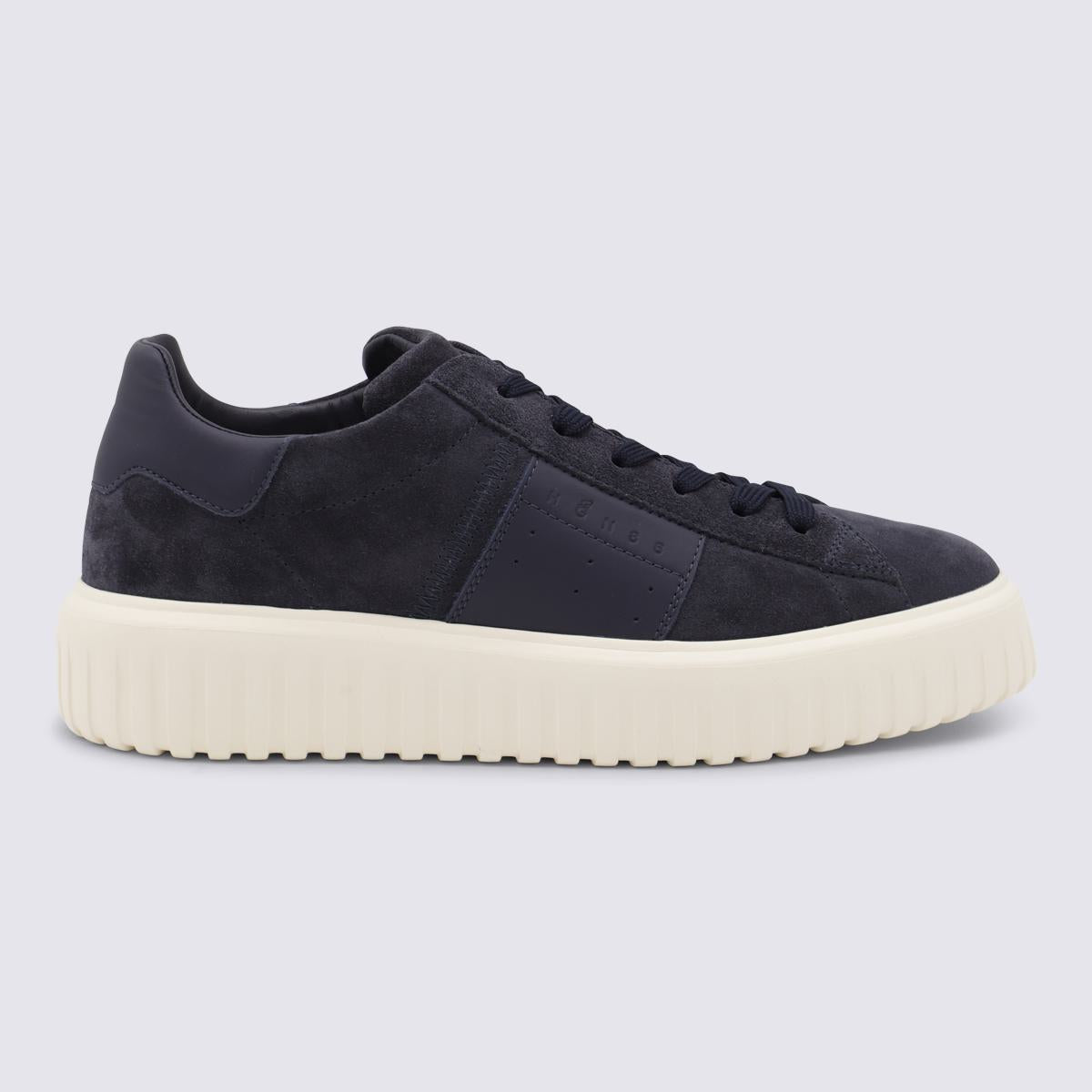 Hogan Blue Leather Sneakers