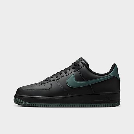 Nike Men's Air Force 1 '07 Casual Shoes in Black/Vintage Green Size: 9