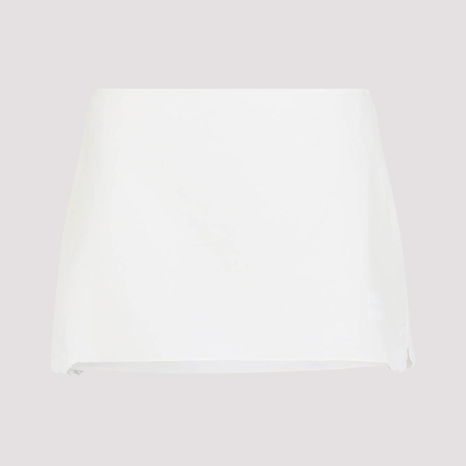 Miu Miu Linen And Cotton Mini Skirt