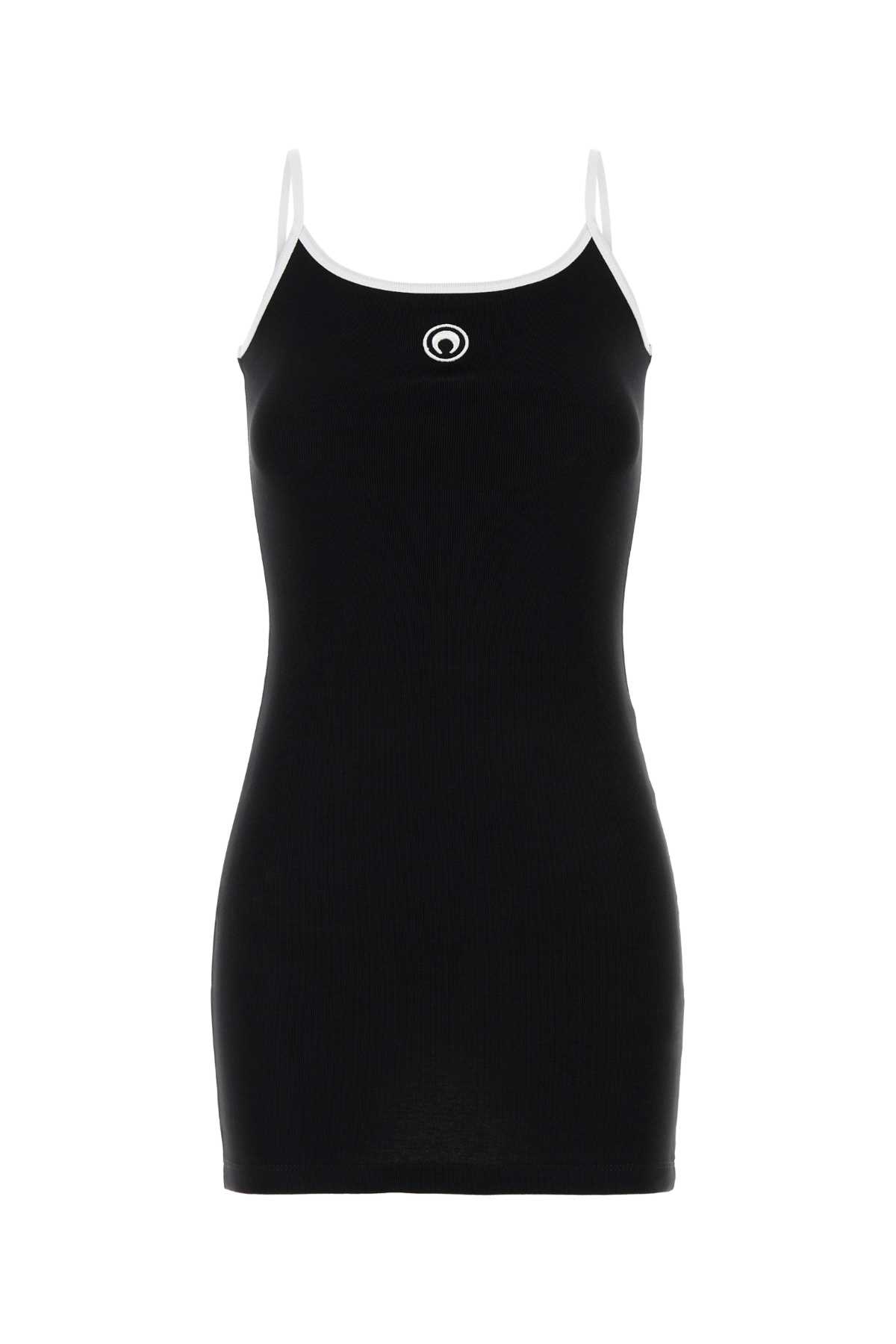 Marine Serre Black Cotton Dress