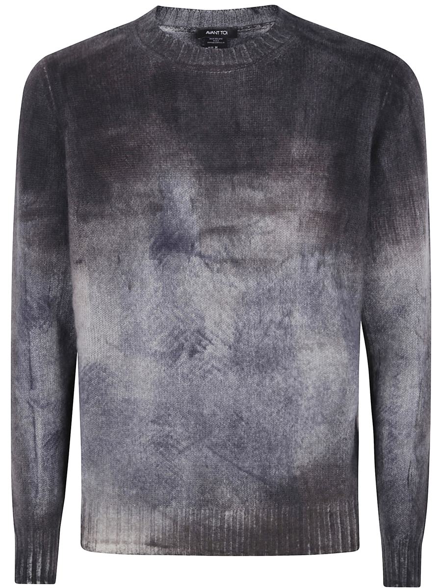 Avant Toi Murales Effect Cashmere Off Gauge Round Neck Pullover Clothing