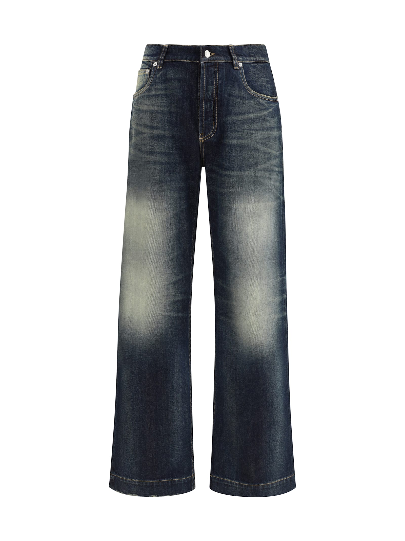 Alexander McQueen Vintage Effect Jeans