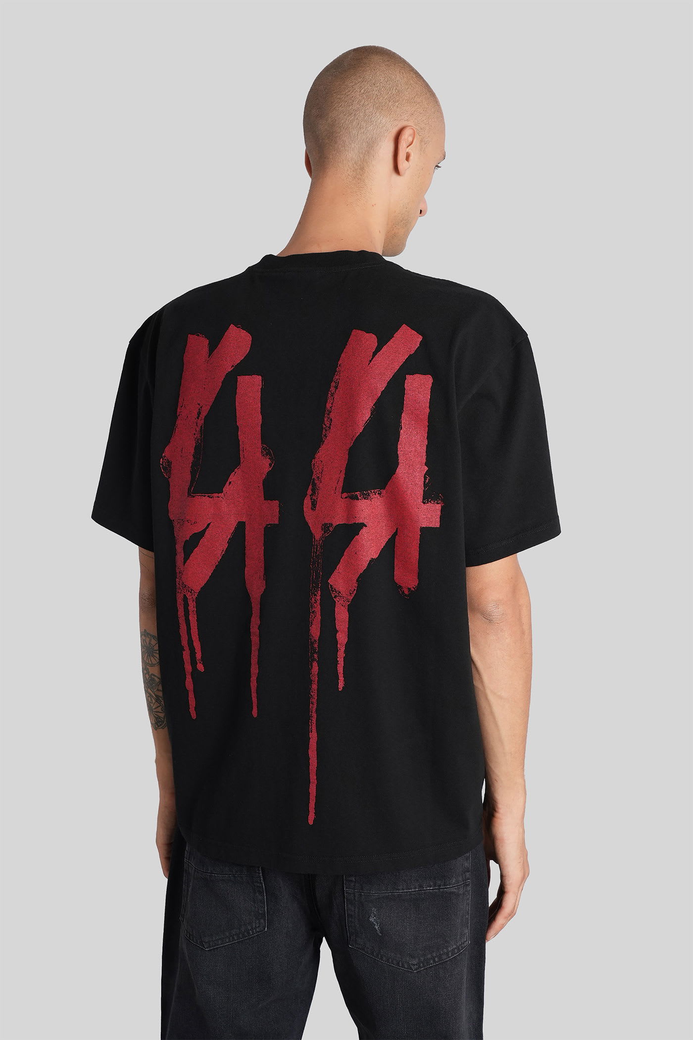 44 Label Group T-shirt In Black Cotton