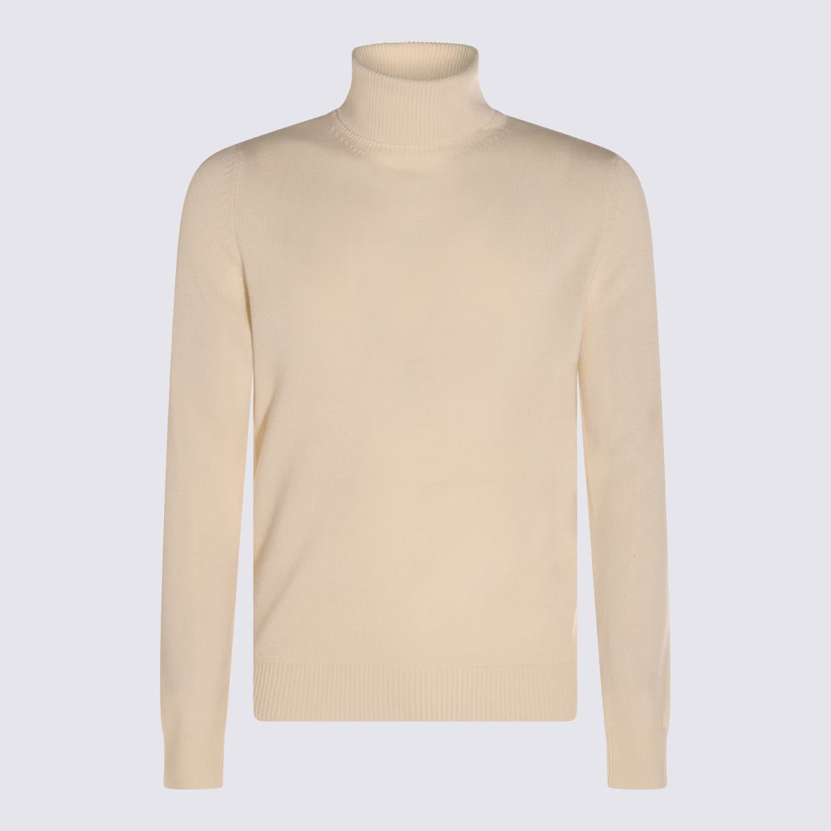 Malo White Wool Knitwear