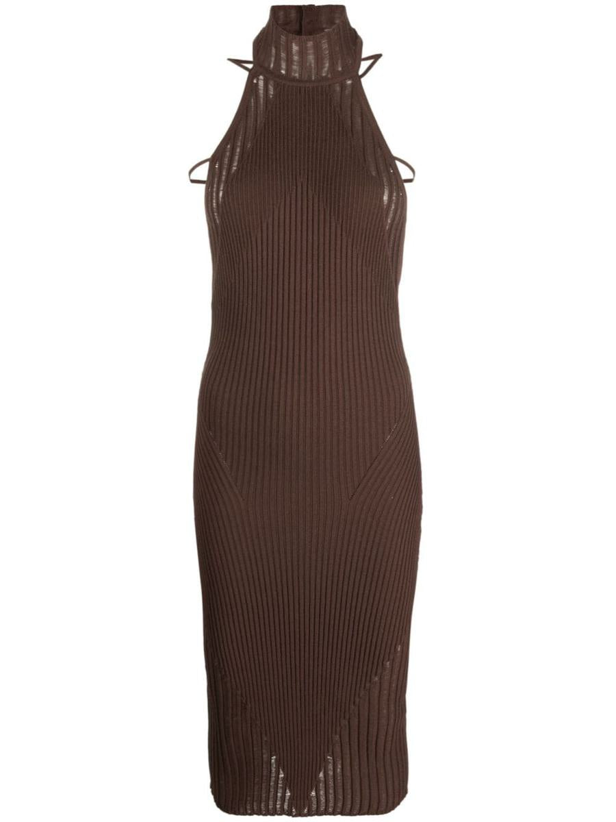 Andreādamo Knit Midi Dress Clothing