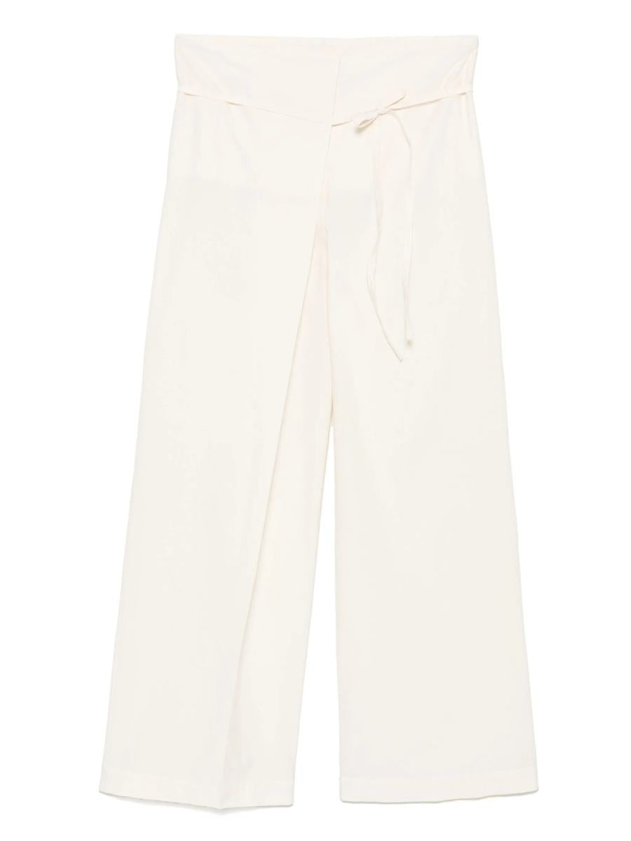 Róhe Sculptural Cotton Blend Trousers Clothing