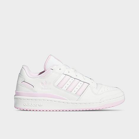 adidas Women's Originals Forum Low Classics Casual Shoes in Cloud White/Clear Pink/Cloud White Size: 5.0