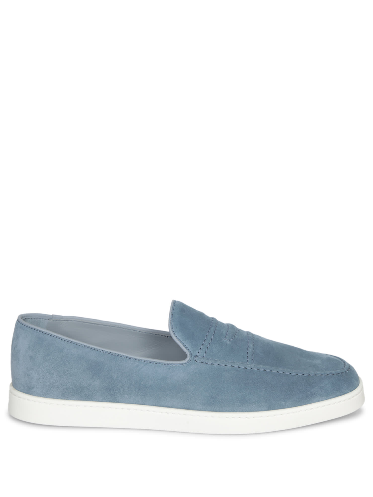 Church's Churchs Peebles Suede Cel Blue Moccasins