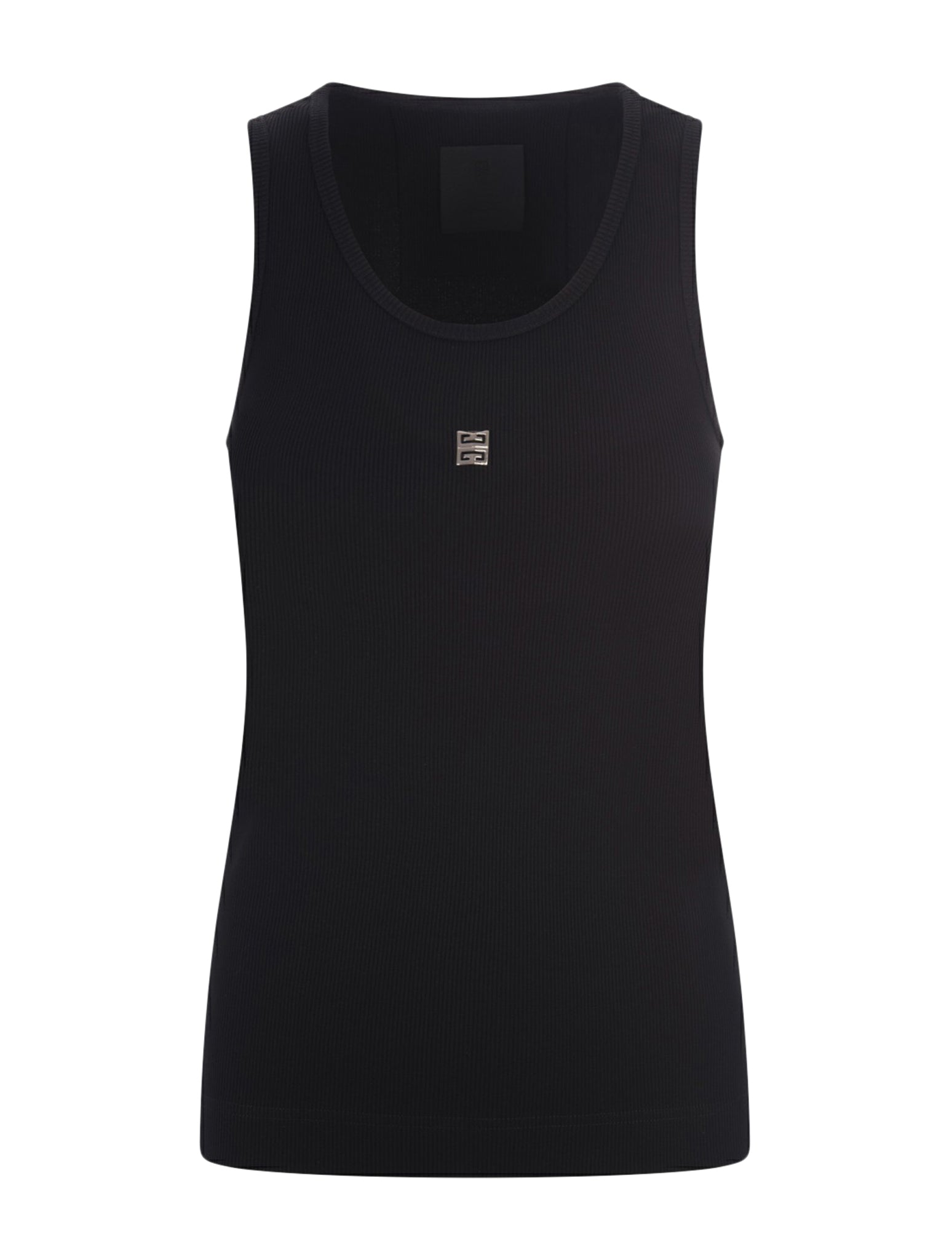 BLACK TOP WITH LOGO PLATE - Givenchy - Woman