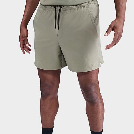 Nike Men's Unlimited Dri-FIT 5" Unlined Versatile Shorts in Light Army/Black/Light Army Size: Small