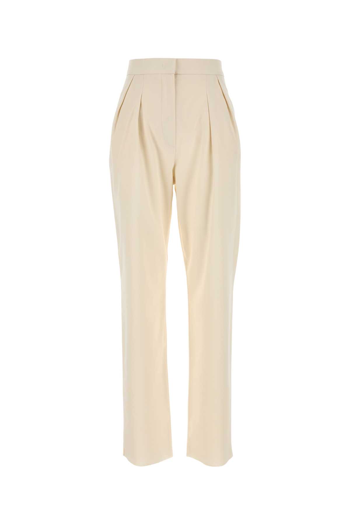 Max Mara Ivory Cotton Dede Pant