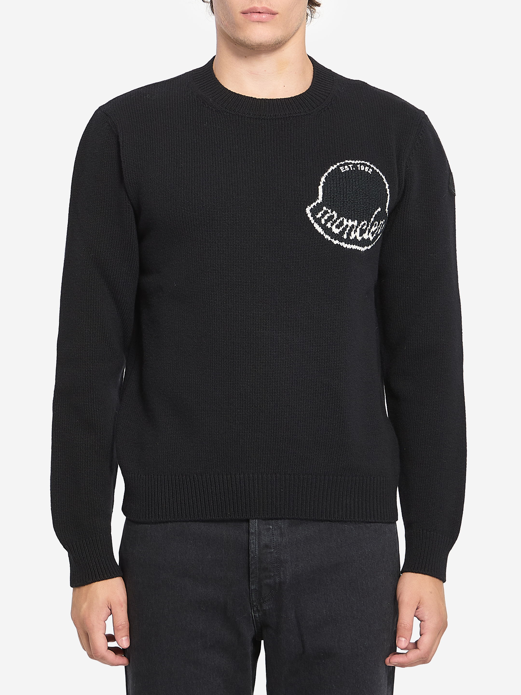 Logo sweater in wool
