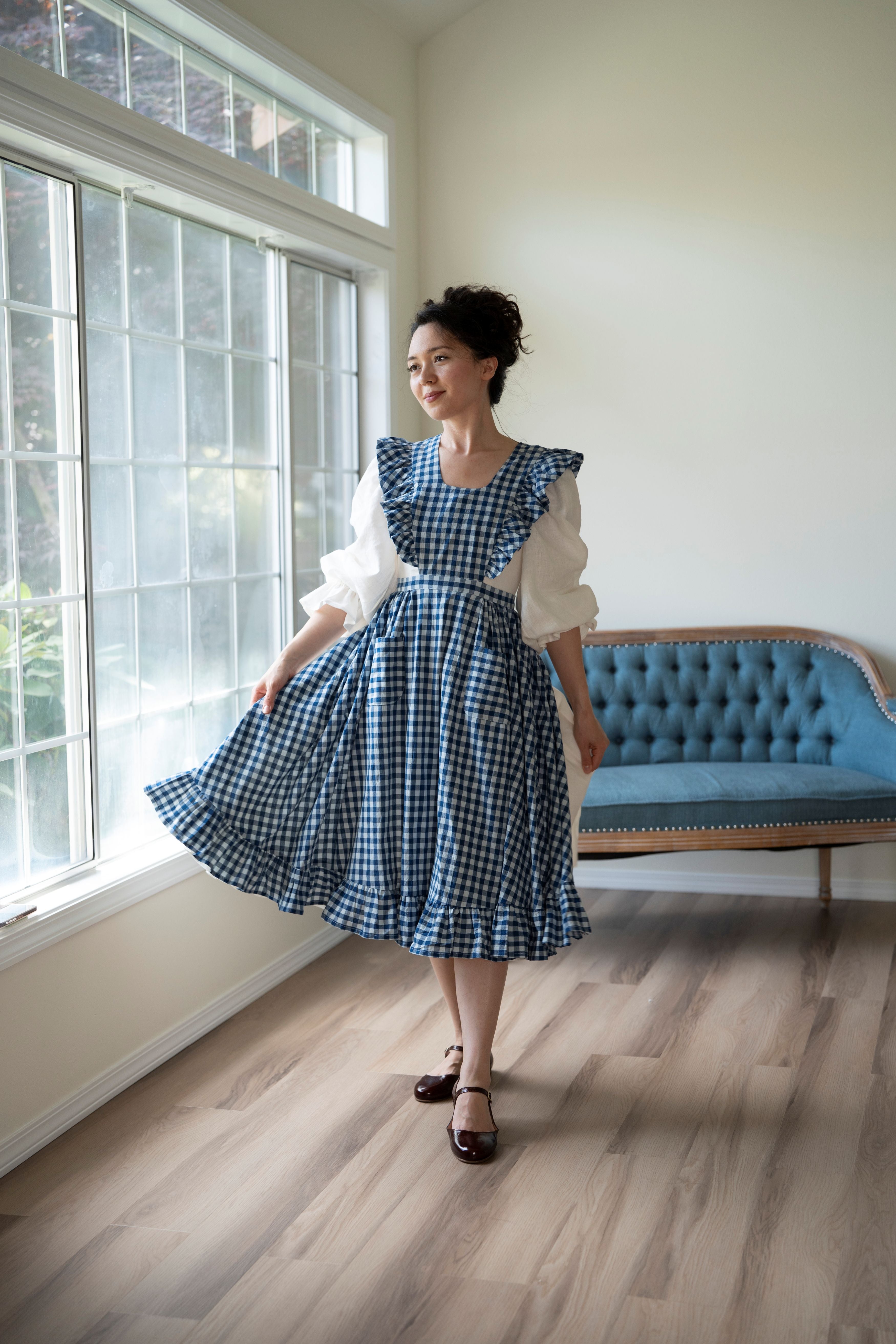 Gingham Meg Pinafore