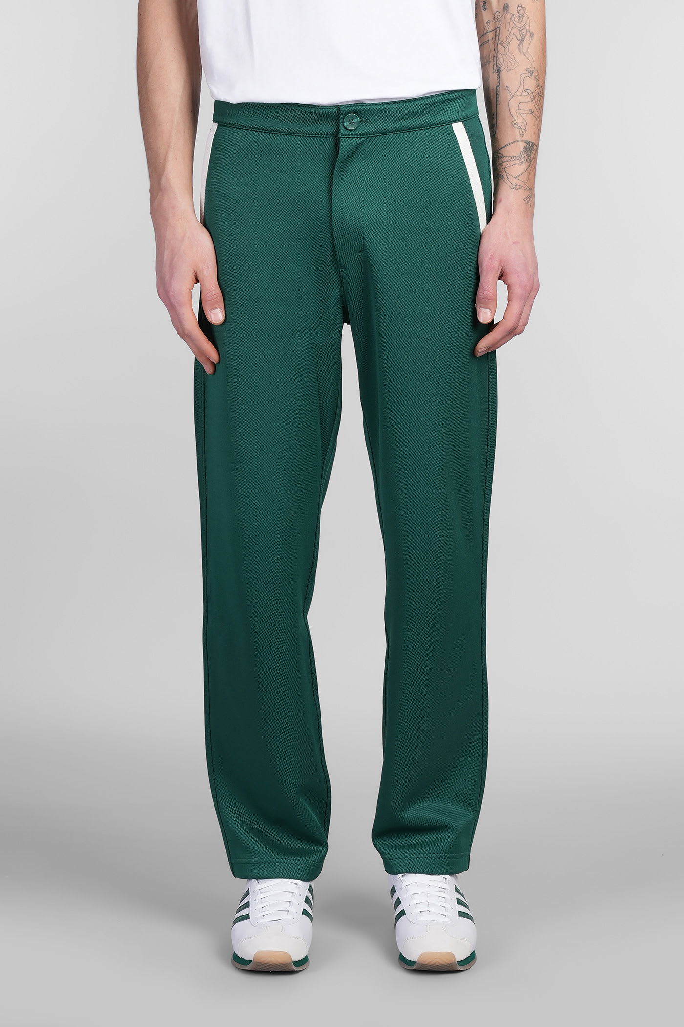 Adidas Pants In Green Polyester