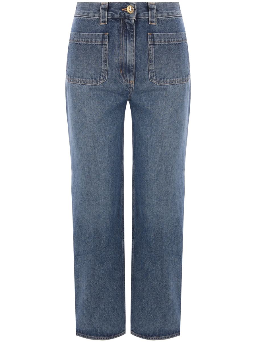 Elisabetta Franchi Mid-Rise Cropped Jeans