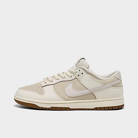 Nike Men's Dunk Low Retro Casual Shoes in Pearl White/Pale Ivory/Light British Tan Size: 7.5
