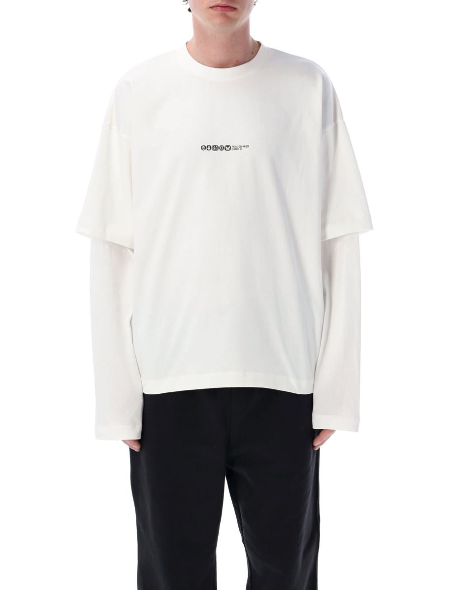 Oamc Peacemaker Painted Double Layer Boxy T-Shirt