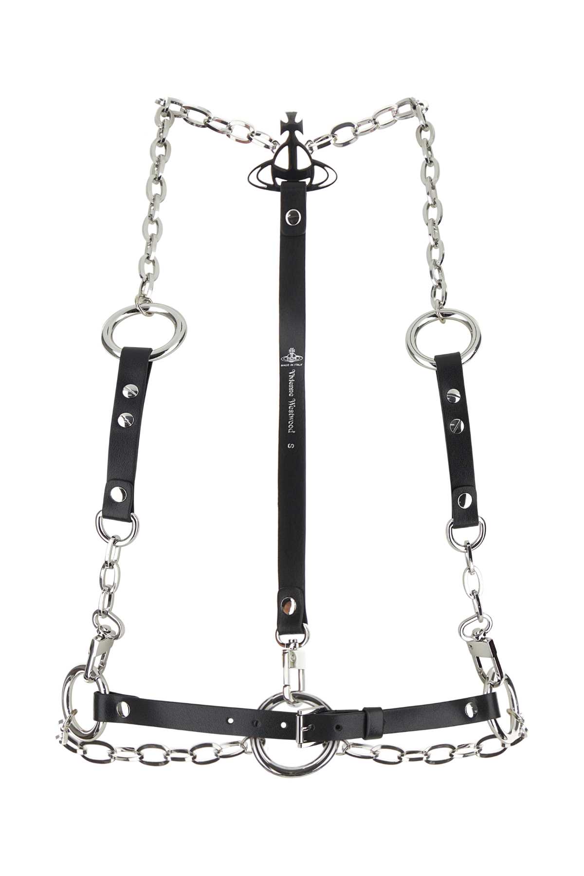 Vivienne Westwood Two-tone Metal And Leather Body Chain