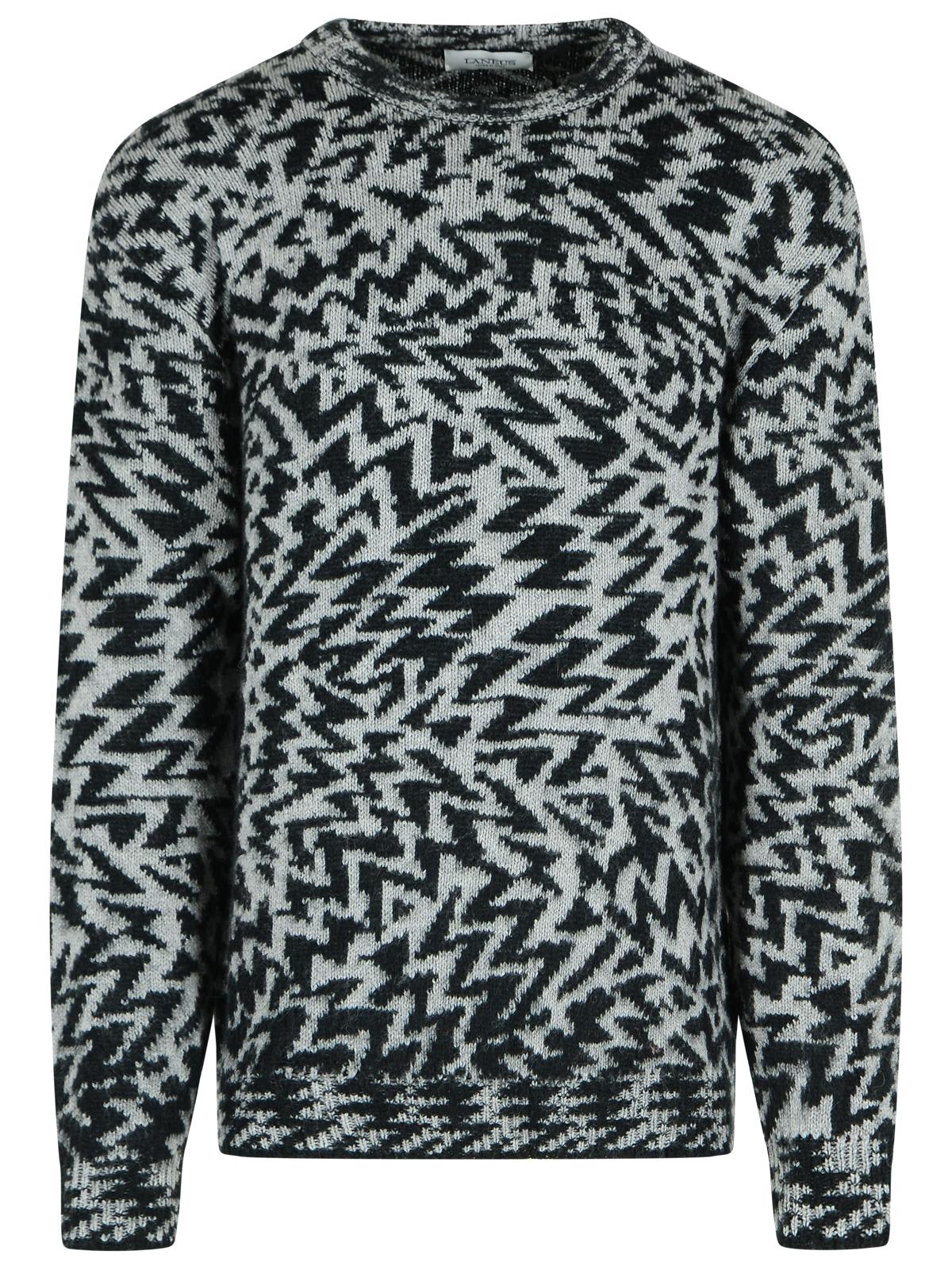 Laneus Two-tone Wool Blend Sweater