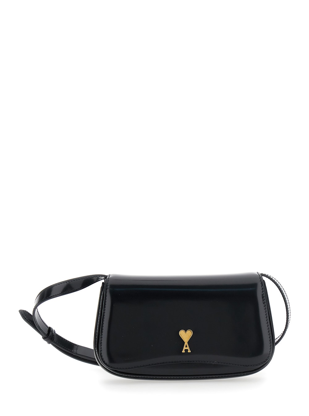 Ami Alexandre Mattiussi Small Crossbody Paris Paris Bag Glazed Leather
