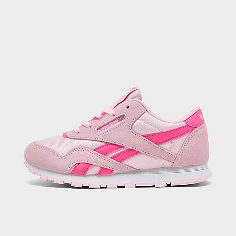 Reebok Girls Little Kids Classic Nylon Casual Shoes in FROSTED BERRY/FROSTE Size: 1.0