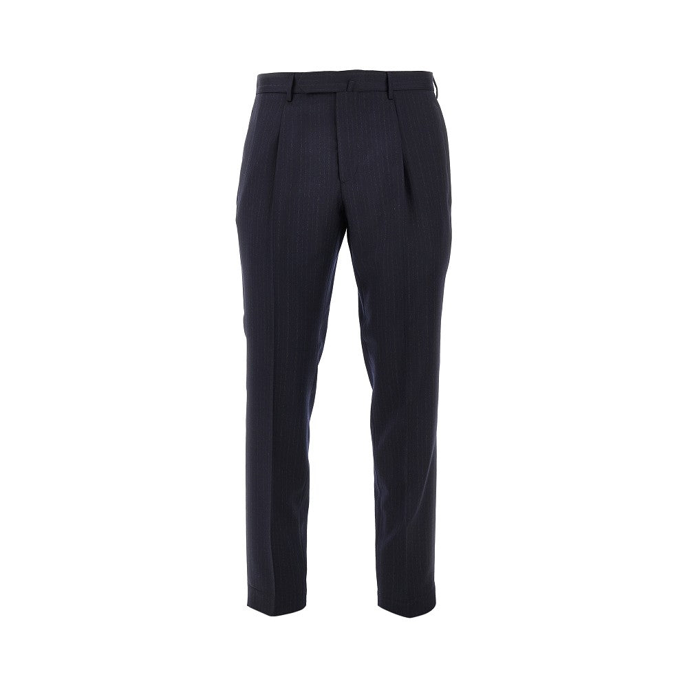 SANTANIELLO Pinstriped wool 'Arechi Rima' trousers Man