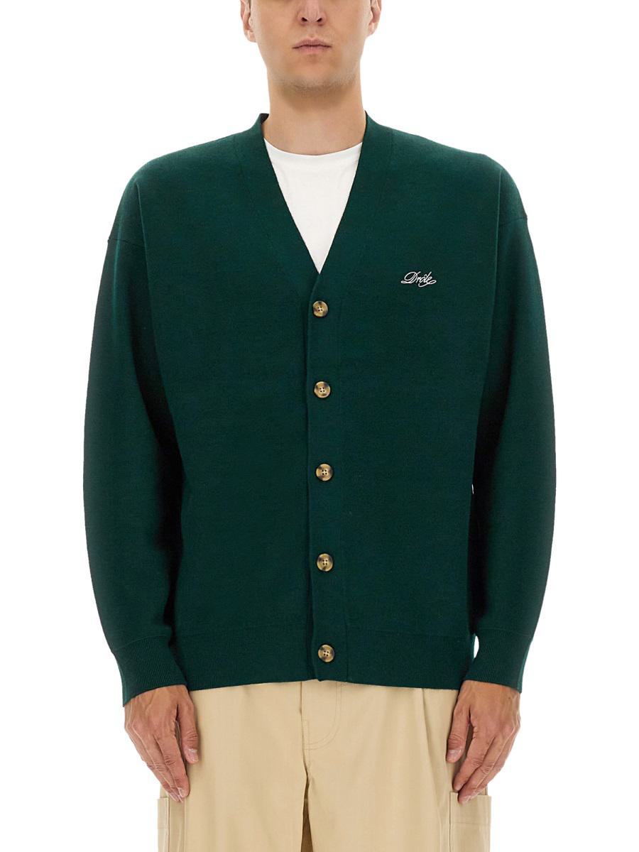Drôle De Monsieur Cardigan With Logo Embroidery
