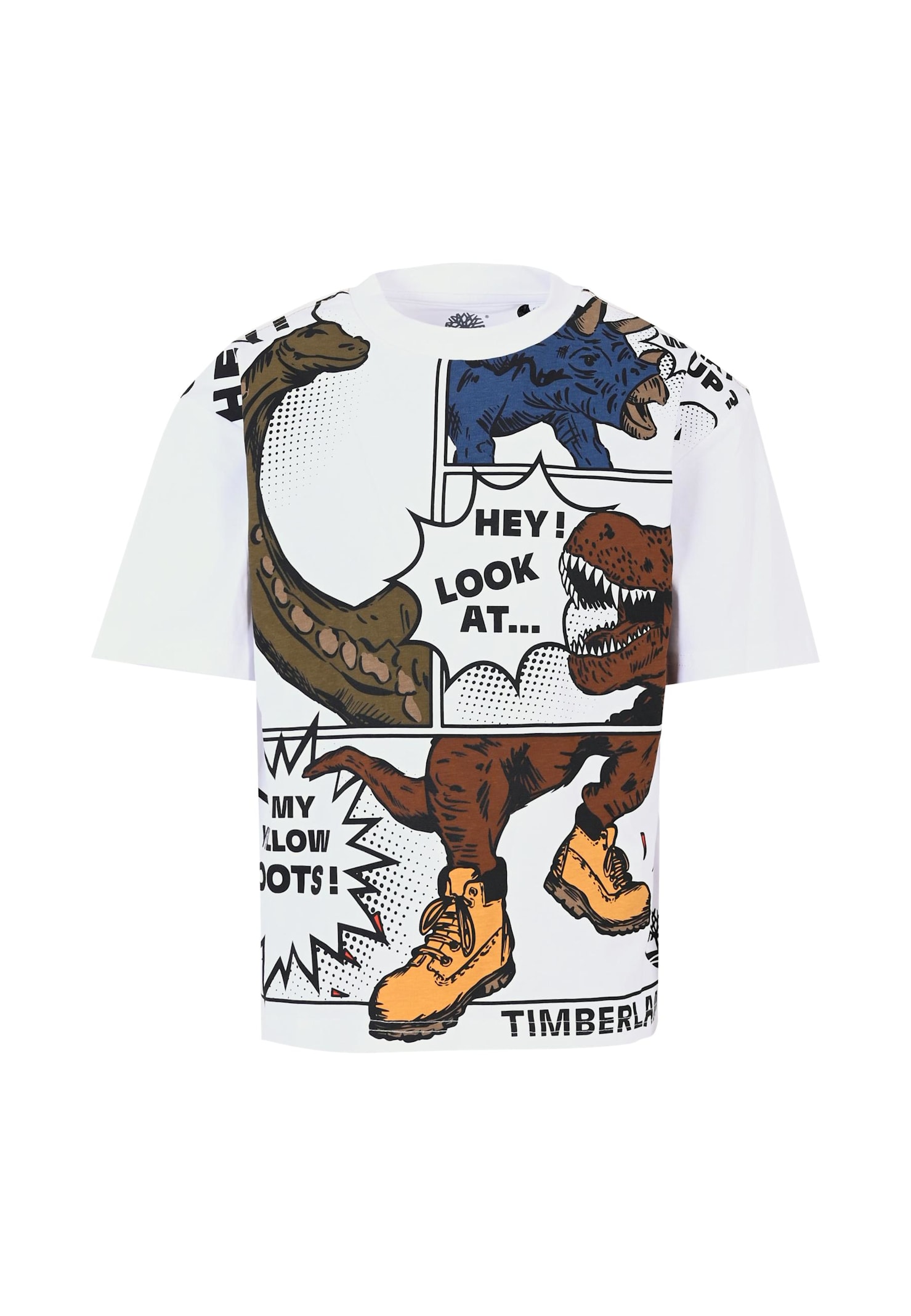Timberland White T-shirt With For Boy With Logo