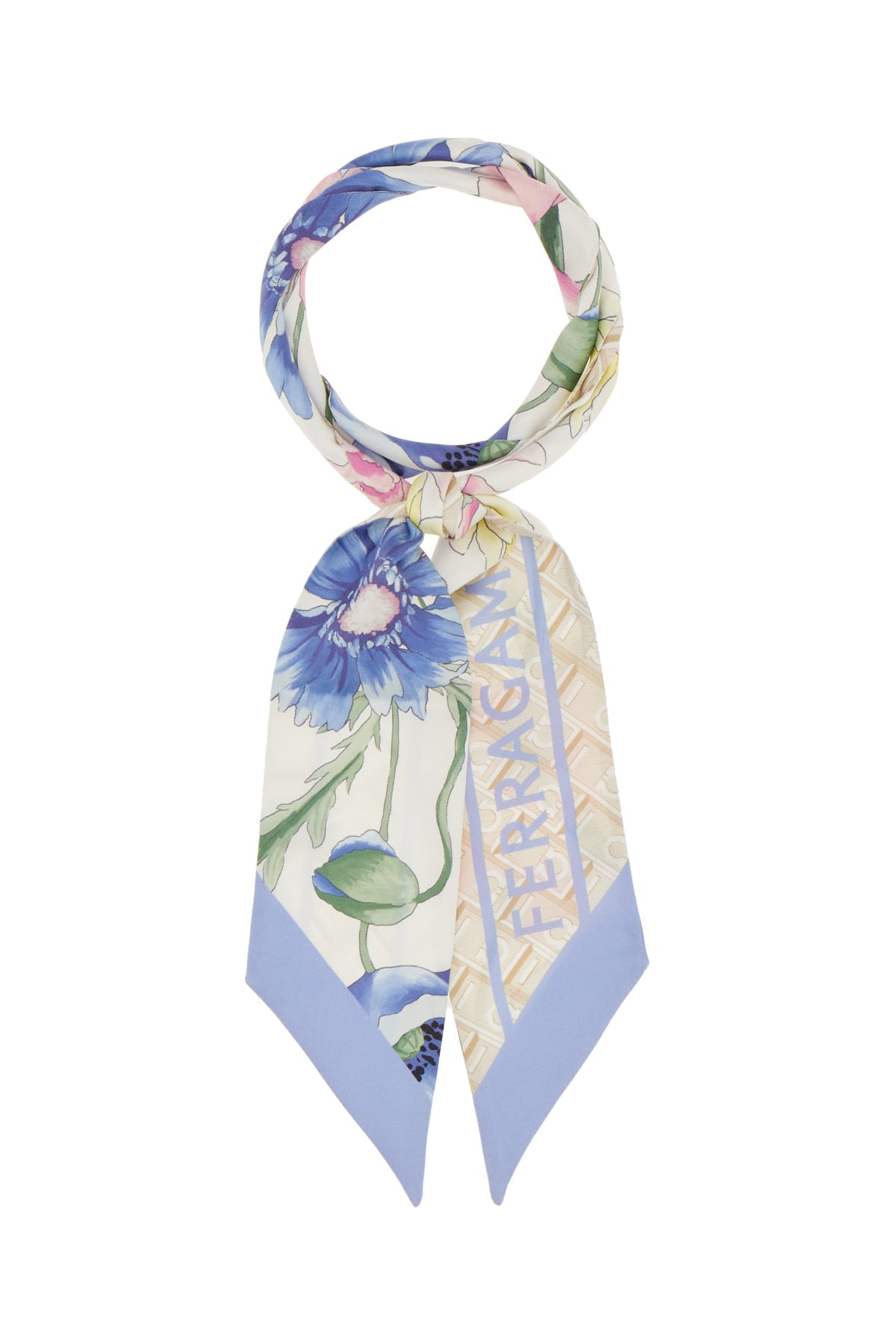 Ferragamo Printed Silk Foulard