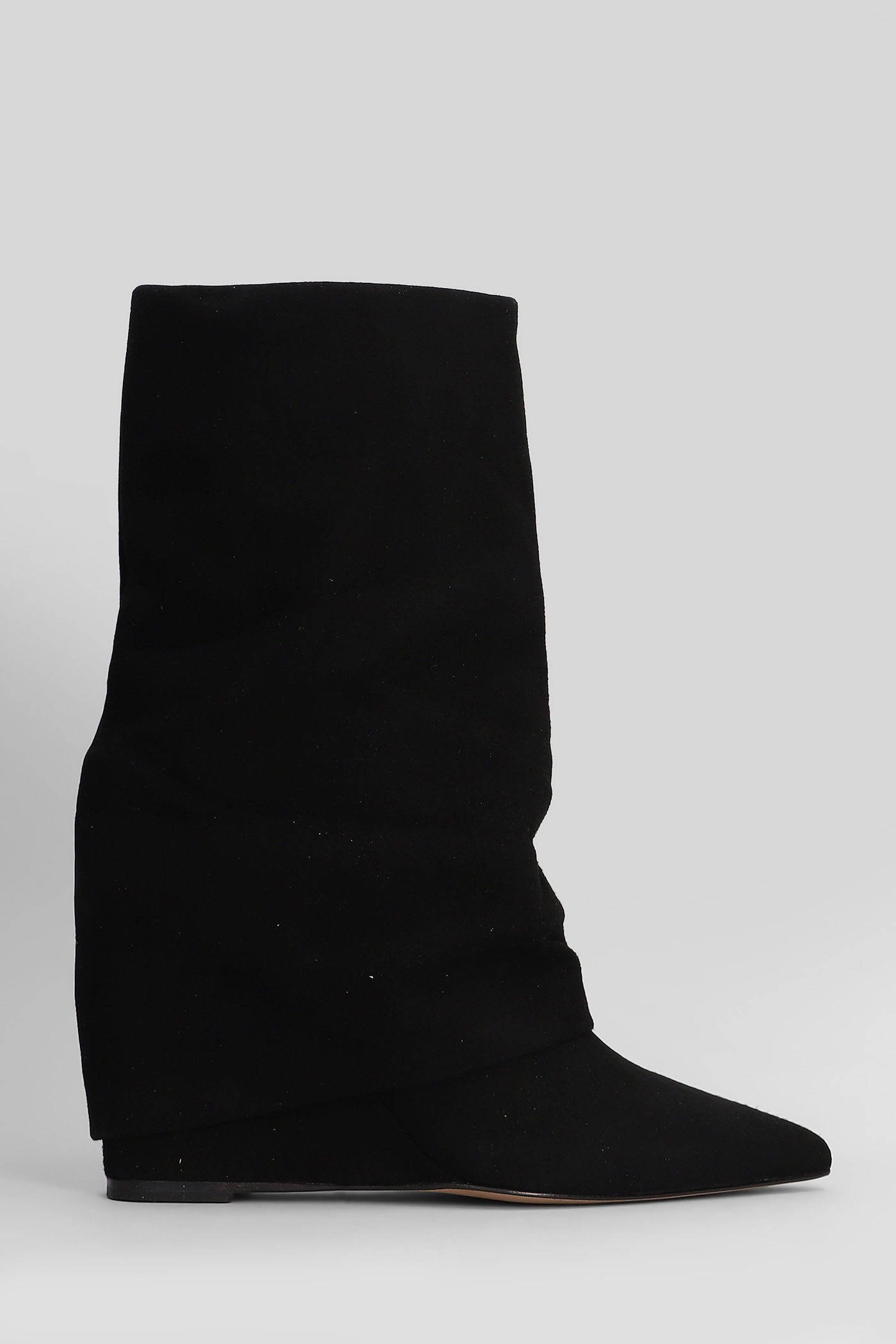 The Seller High Heels Ankle Boots In Black Suede