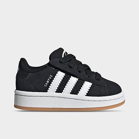 adidas Kids Toddler Originals Campus 00s Comfort Closure Stretch Lace Casual Shoes in Black/White/Gum Size: 4