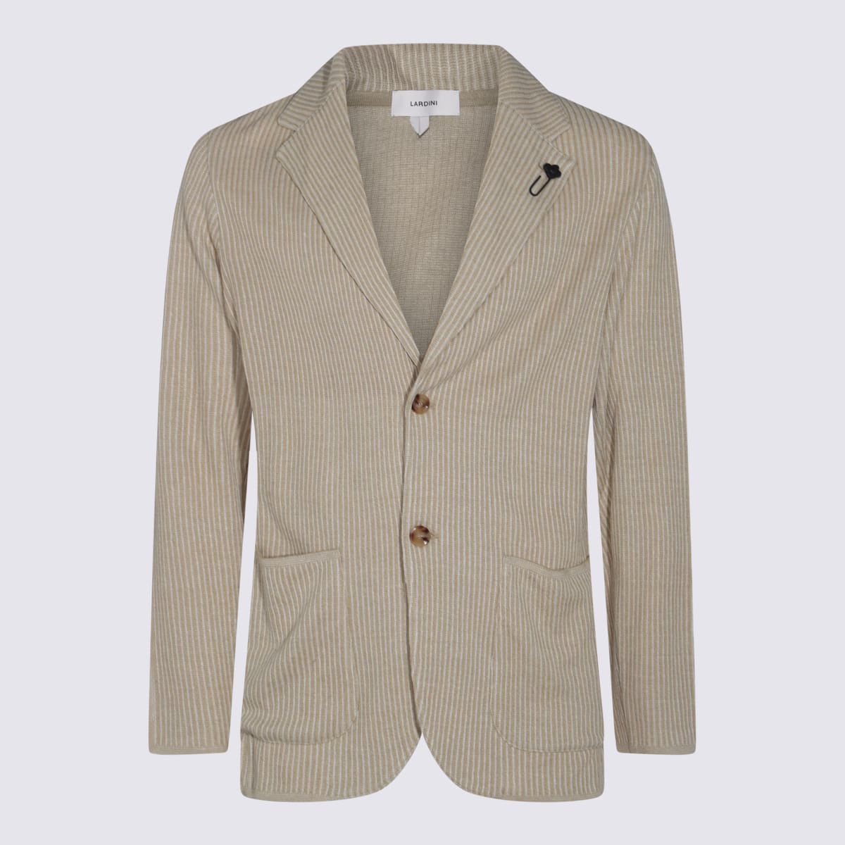 Lardini Beige Linen Blazer
