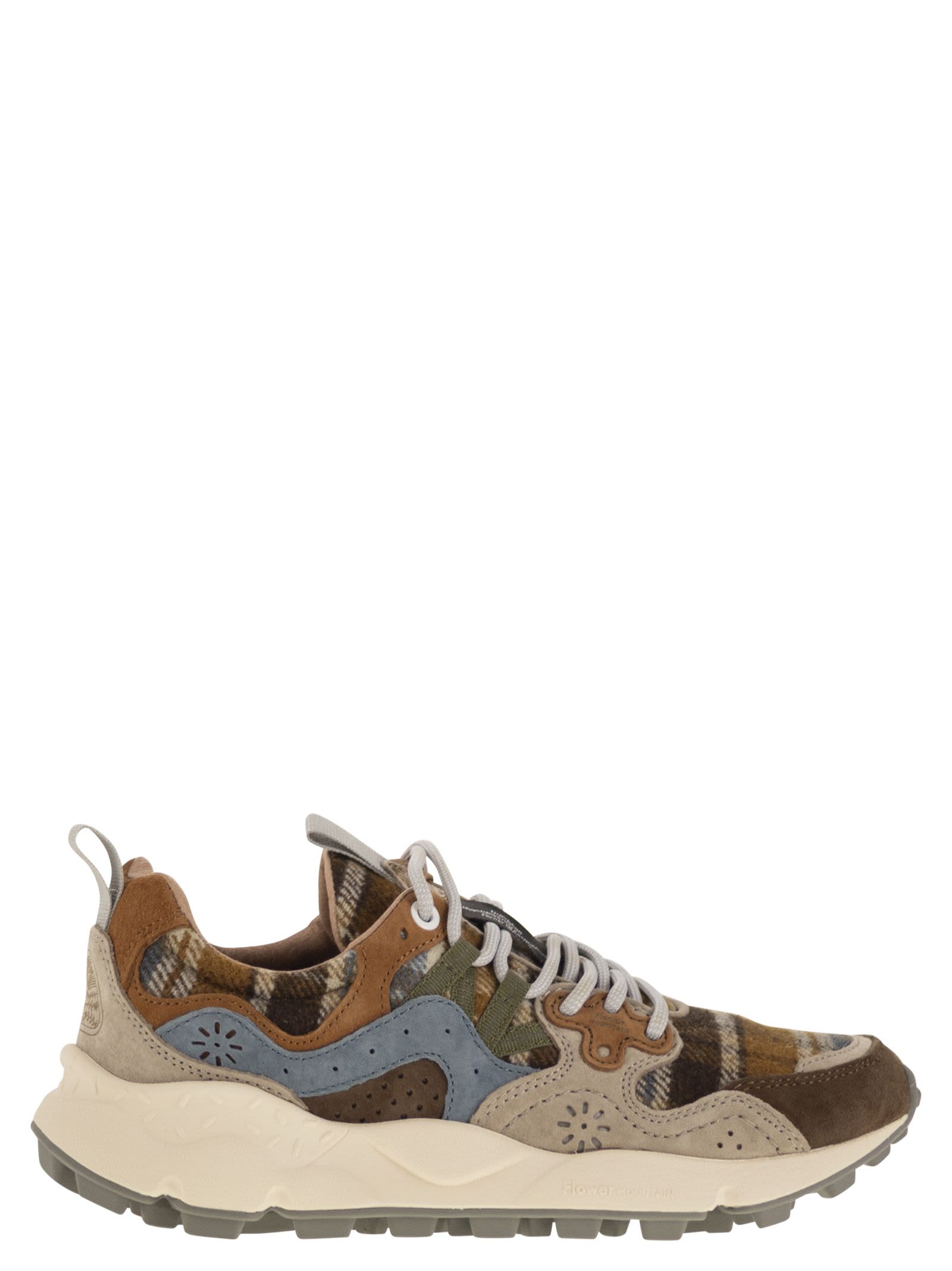 Flower Mountain Yamano 3 - Suede And Wool Sneakers